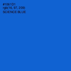 #1061D1 - Science Blue Color Image