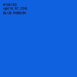 #1061E0 - Blue Ribbon Color Image