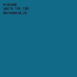 #106A88 - Bahama Blue Color Image