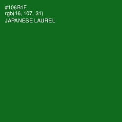 #106B1F - Japanese Laurel Color Image