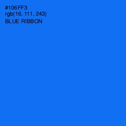 #106FF3 - Blue Ribbon Color Image