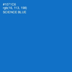 #1071C6 - Science Blue Color Image