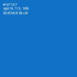 #1071C7 - Science Blue Color Image