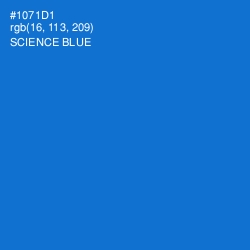 #1071D1 - Science Blue Color Image