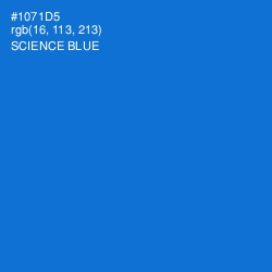 #1071D5 - Science Blue Color Image