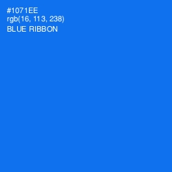 #1071EE - Blue Ribbon Color Image