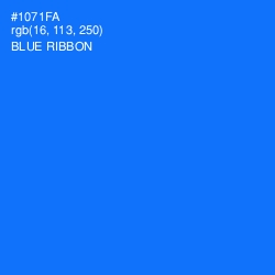 #1071FA - Blue Ribbon Color Image