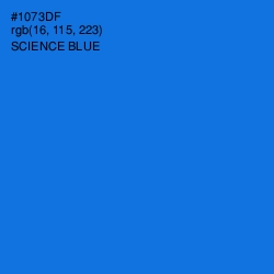 #1073DF - Science Blue Color Image