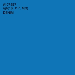 #1075B7 - Denim Color Image