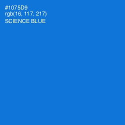 #1075D9 - Science Blue Color Image