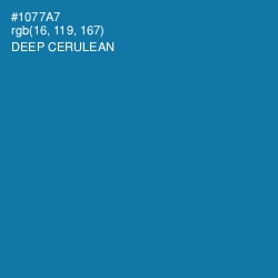 #1077A7 - Deep Cerulean Color Image