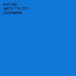 #1077D9 - Lochmara Color Image