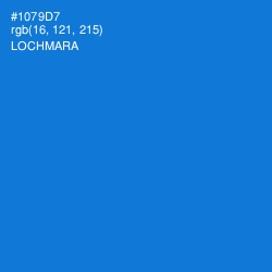 #1079D7 - Lochmara Color Image