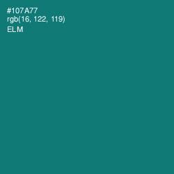 #107A77 - Elm Color Image