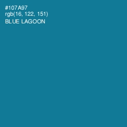 #107A97 - Blue Lagoon Color Image