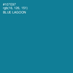 #107E97 - Blue Lagoon Color Image