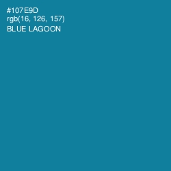 #107E9D - Blue Lagoon Color Image
