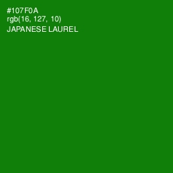 #107F0A - Japanese Laurel Color Image