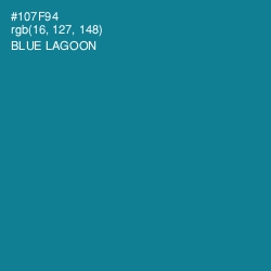 #107F94 - Blue Lagoon Color Image