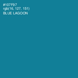 #107F97 - Blue Lagoon Color Image