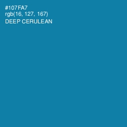 #107FA7 - Deep Cerulean Color Image