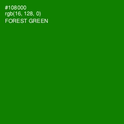 #108000 - Forest Green Color Image