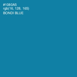 #1080A5 - Bondi Blue Color Image