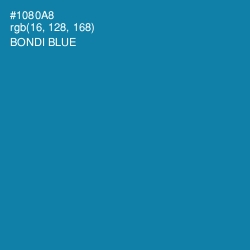 #1080A8 - Bondi Blue Color Image