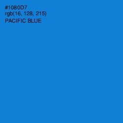 #1080D7 - Pacific Blue Color Image