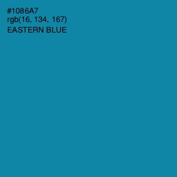 #1086A7 - Eastern Blue Color Image