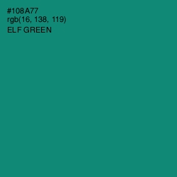 #108A77 - Elf Green Color Image