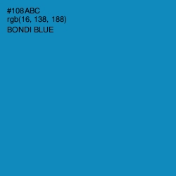 #108ABC - Bondi Blue Color Image