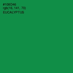 #108D46 - Eucalyptus Color Image