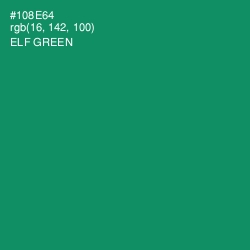 #108E64 - Elf Green Color Image