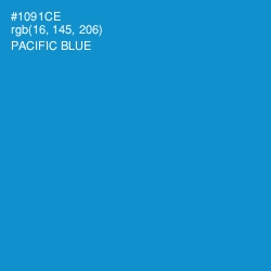#1091CE - Pacific Blue Color Image
