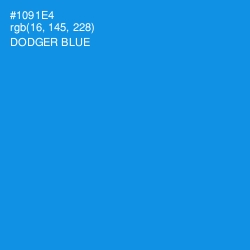 #1091E4 - Dodger Blue Color Image