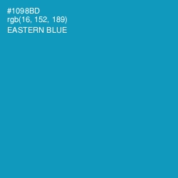 #1098BD - Eastern Blue Color Image