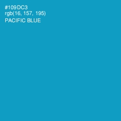 #109DC3 - Pacific Blue Color Image