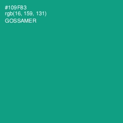 #109F83 - Gossamer Color Image