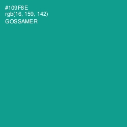 #109F8E - Gossamer Color Image