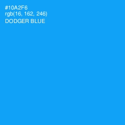 #10A2F6 - Dodger Blue Color Image