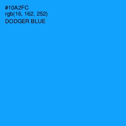 #10A2FC - Dodger Blue Color Image