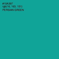 #10A397 - Persian Green Color Image