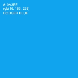 #10A3EE - Dodger Blue Color Image