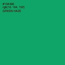 #10A466 - Green Haze Color Image