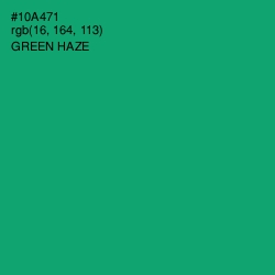 #10A471 - Green Haze Color Image