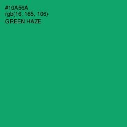 #10A56A - Green Haze Color Image