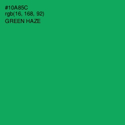 #10A85C - Green Haze Color Image