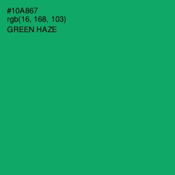 #10A867 - Green Haze Color Image