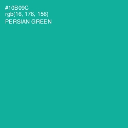 #10B09C - Persian Green Color Image